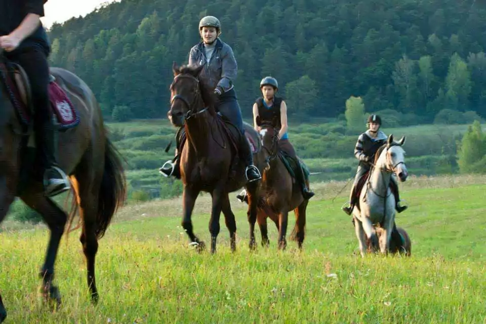 Jazda konna na mazurach